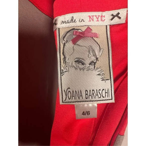 Yoana Baraschi Women's Pink And Orange Short Sleeve Bodycon Dress Size 4… - Picture 7 of 8